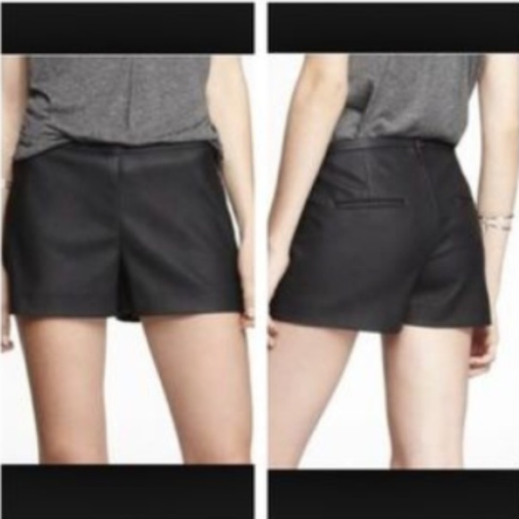 leather shorts express